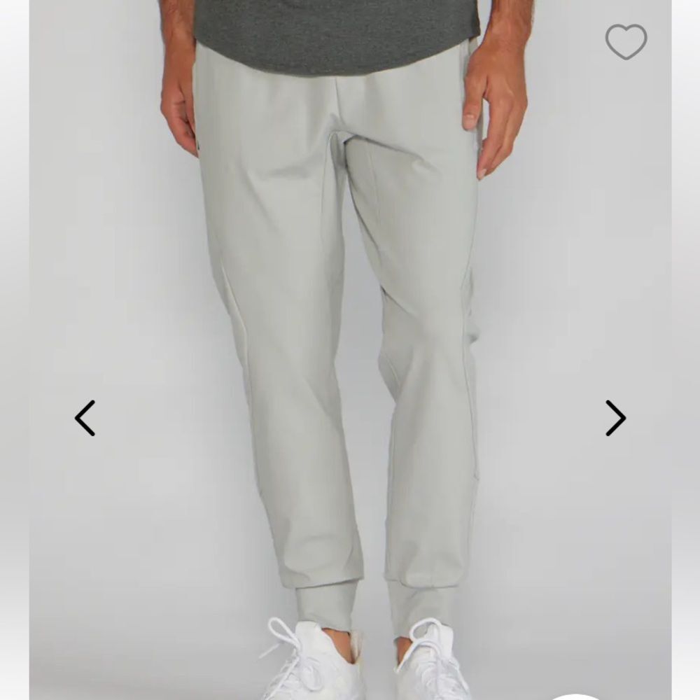 BYLT Men's Light Gray Active Jogger Sport Athletic Training Pants XL